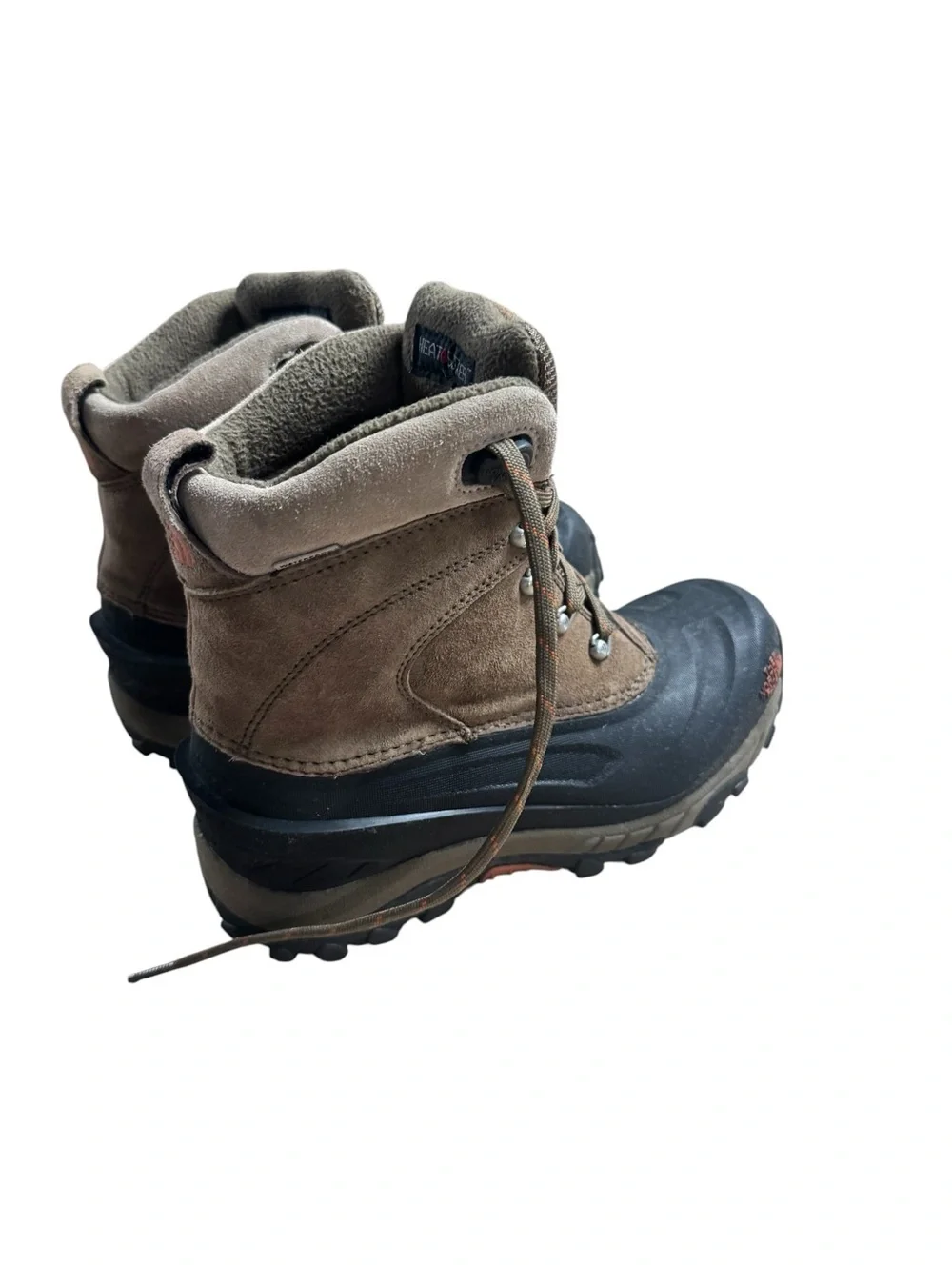 North Face Mens size 8 heat seeker boots Insulated Lace-Up Winter brown black